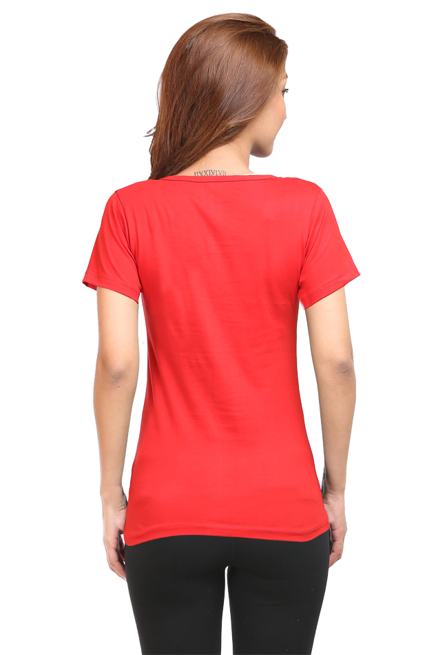 Women's Round Neck T-shirt - Focus Hustle Never Quit