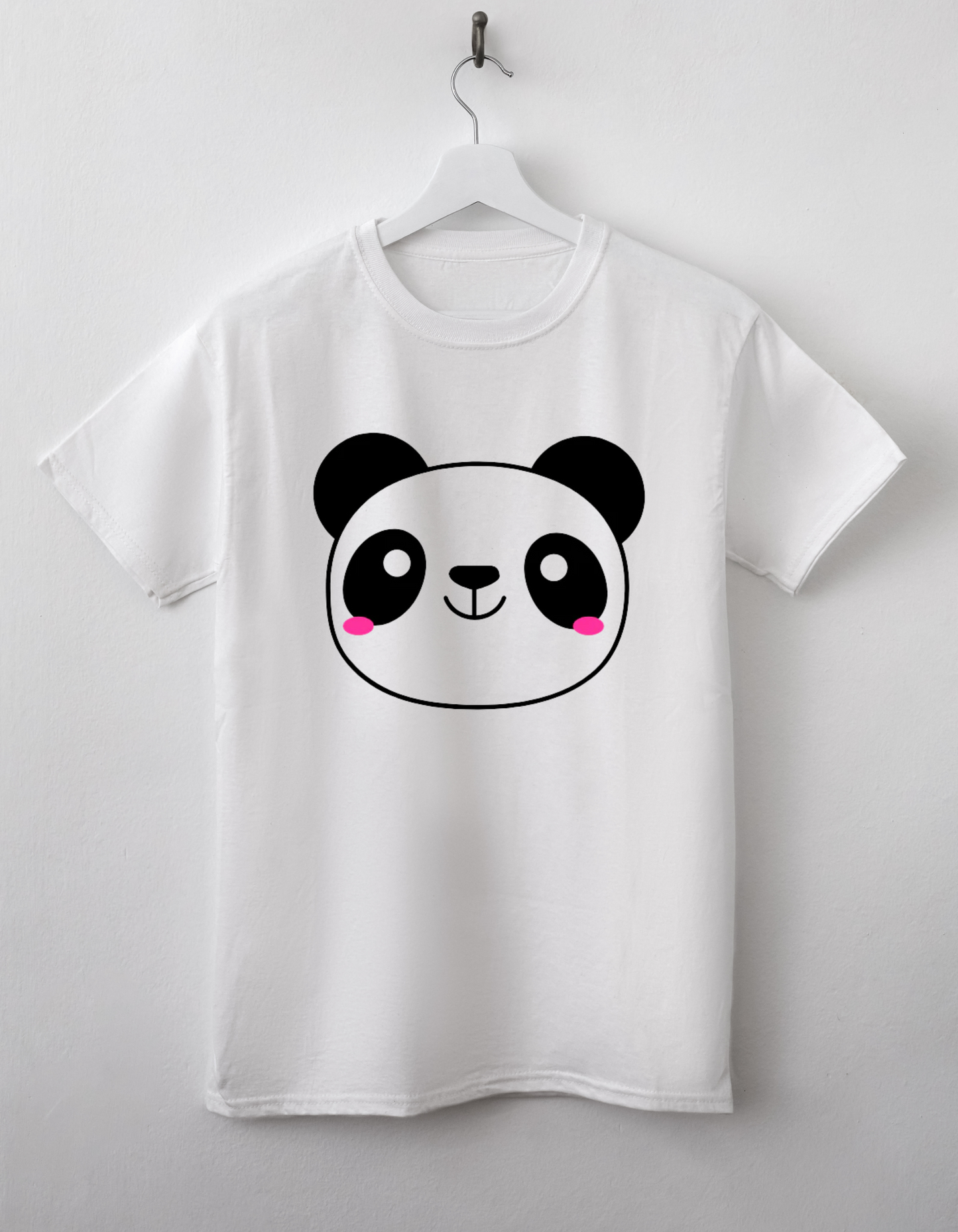 Classic Oversized Tshirt - Cute Panda Face