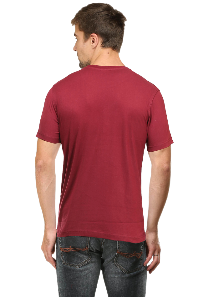 Men's Round Neck T-shirt Printed- FisherMan