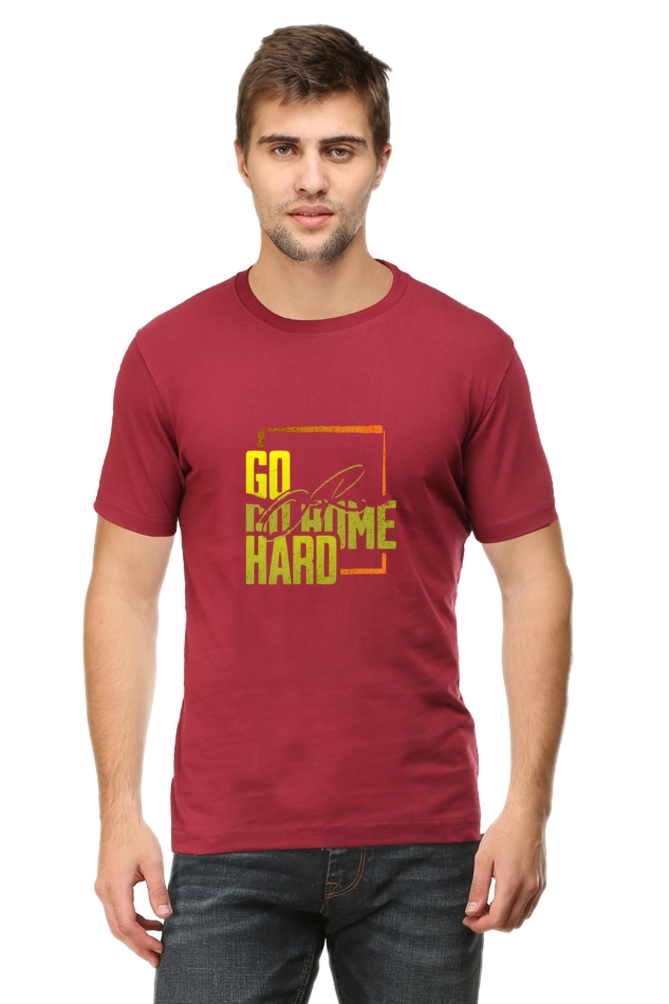 Men's Round Neck Classic T-Shirt - Go Hard