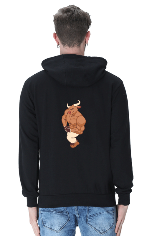 Men's Hooded Sweatshirt - Gym Bull