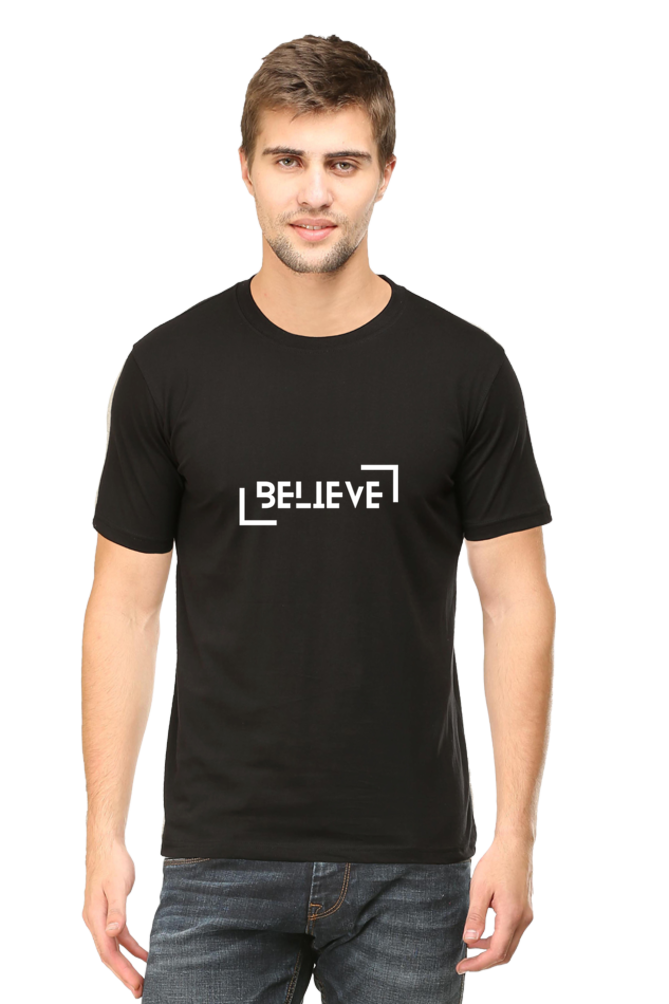 Men's Round Neck Classic T-Shirt - Believe