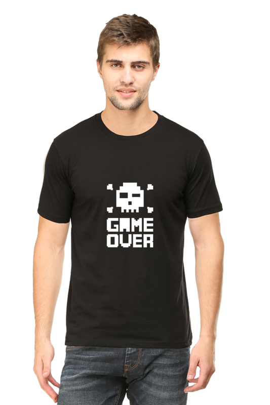 Men's Round Neck Classic T-Shirt - Game Over