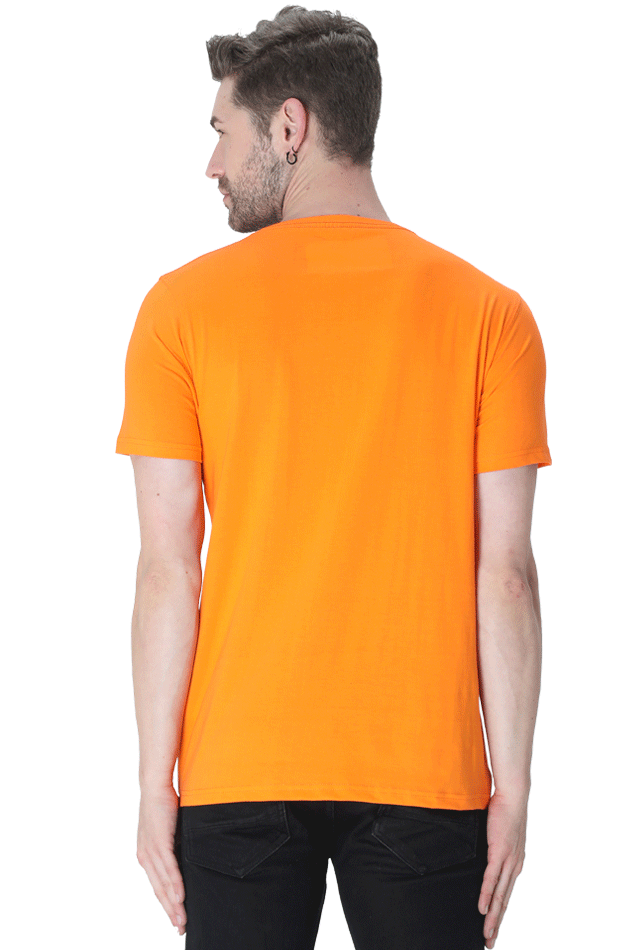 Men's Round Neck T-shirt Printed- FisherMan