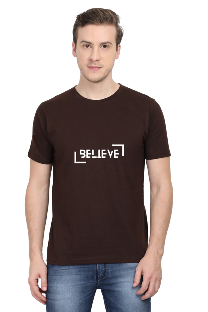 Men's Round Neck Classic T-Shirt - Believe