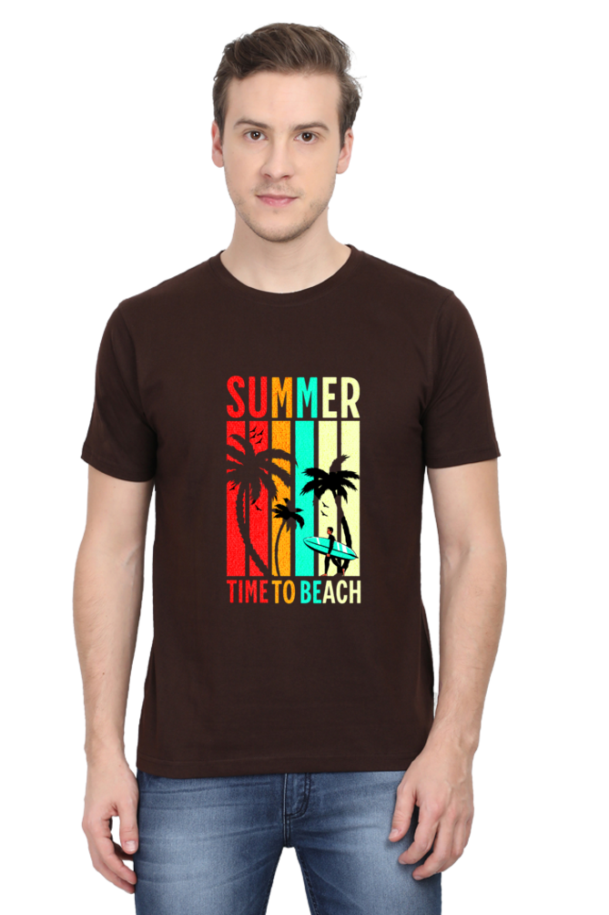 Round Neck Printed T-shirt- The Summer