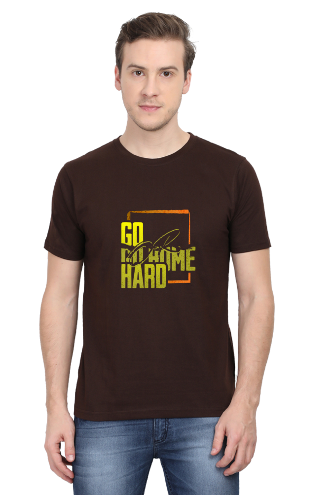 Men's Round Neck Classic T-Shirt - Go Hard