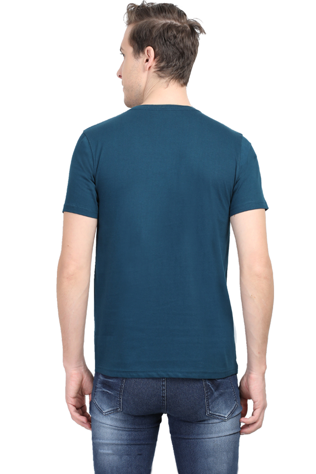 Men's Round Neck T-shirt Printed- FisherMan