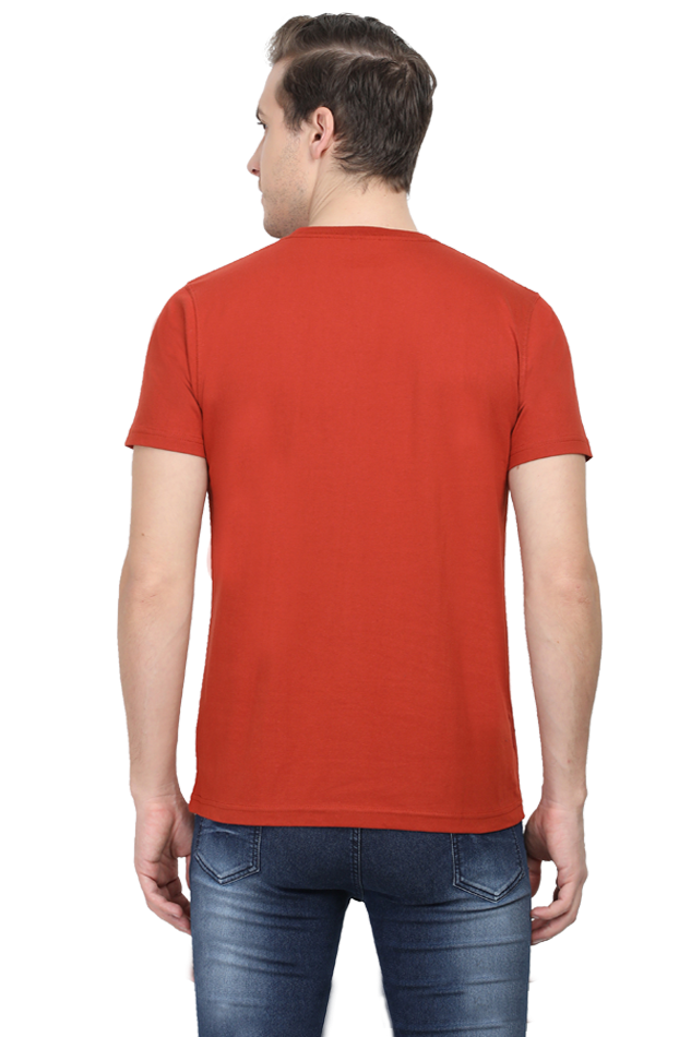 Men's Round Neck T-shirt Printed- FisherMan