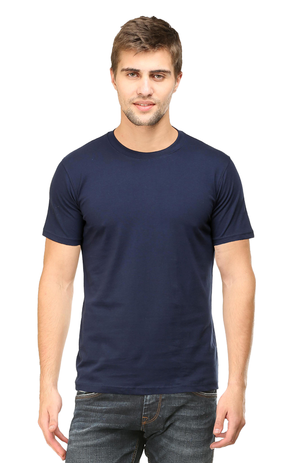 Men's Classic Plain T-Shirt - Navy Blue