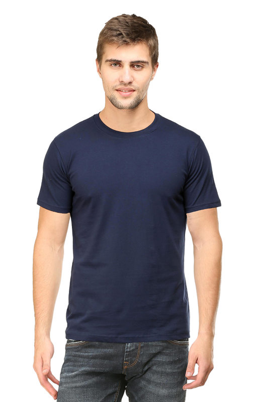 Men's Classic Plain T-Shirt - Navy Blue