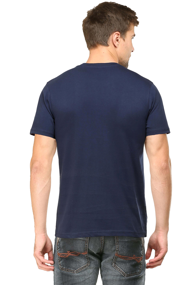 Men's Round Neck T-shirt Printed- FisherMan