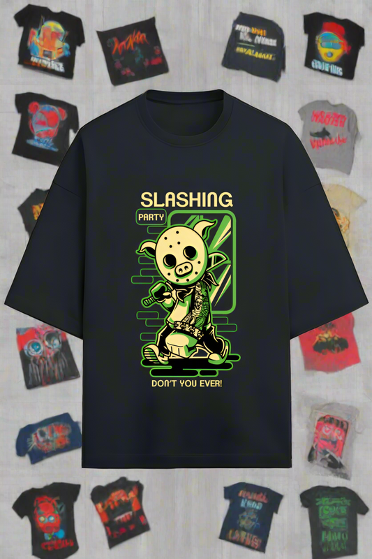 Terry Oversized Tshirt - Slashing