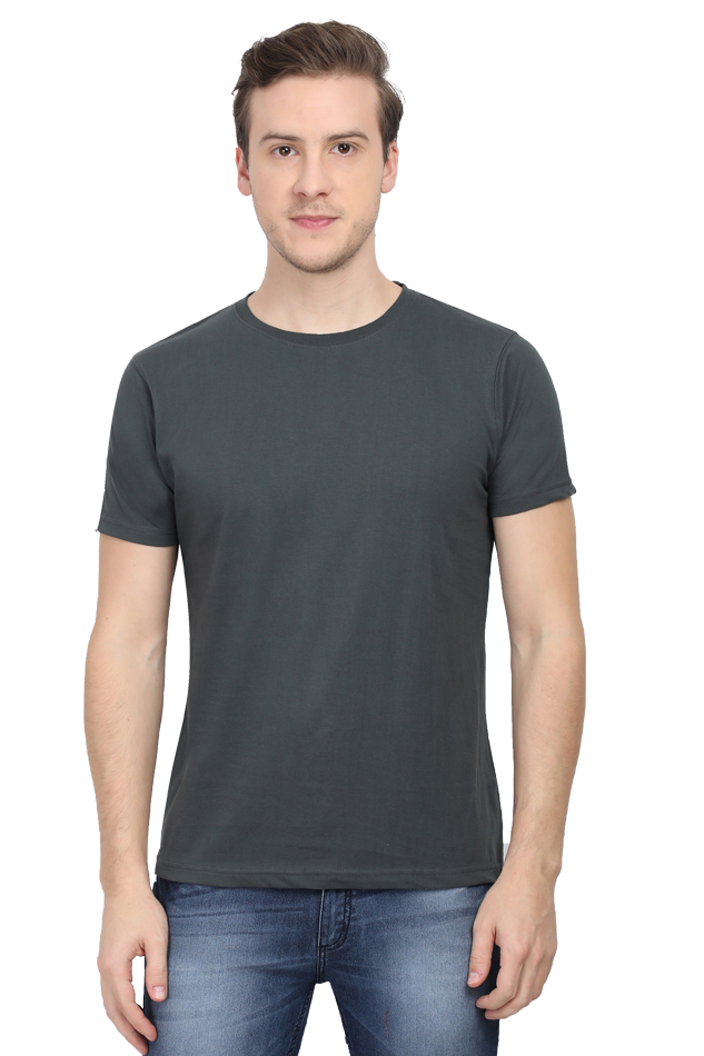 Men's Classic Plain T-Shirt - Steel Grey