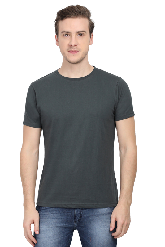 Men's Classic Plain T-Shirt - Steel Grey