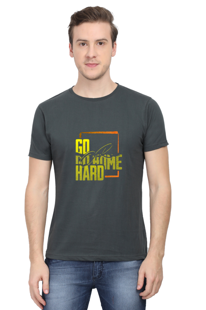 Men's Round Neck Classic T-Shirt - Go Hard