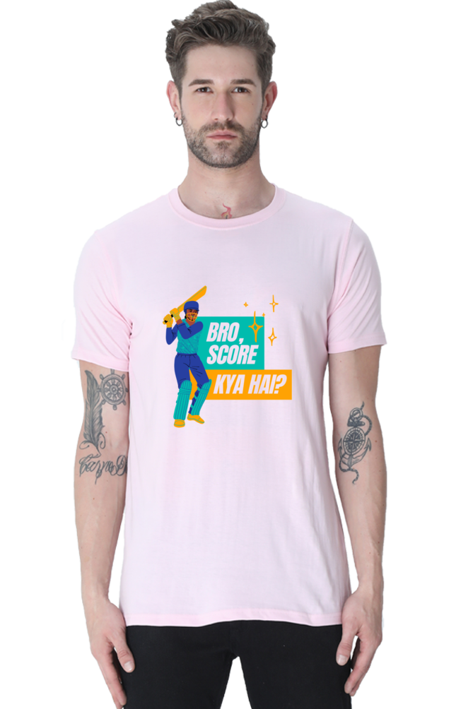 Men's Round Neck Classic T-Shirt - Score Kya Hai