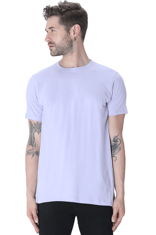 Men's Classic Plain T-Shirt - Lavender