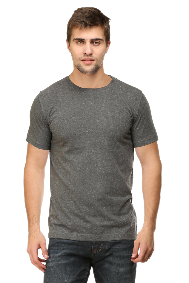 Men's Classic Plain T-Shirt - Charcoal