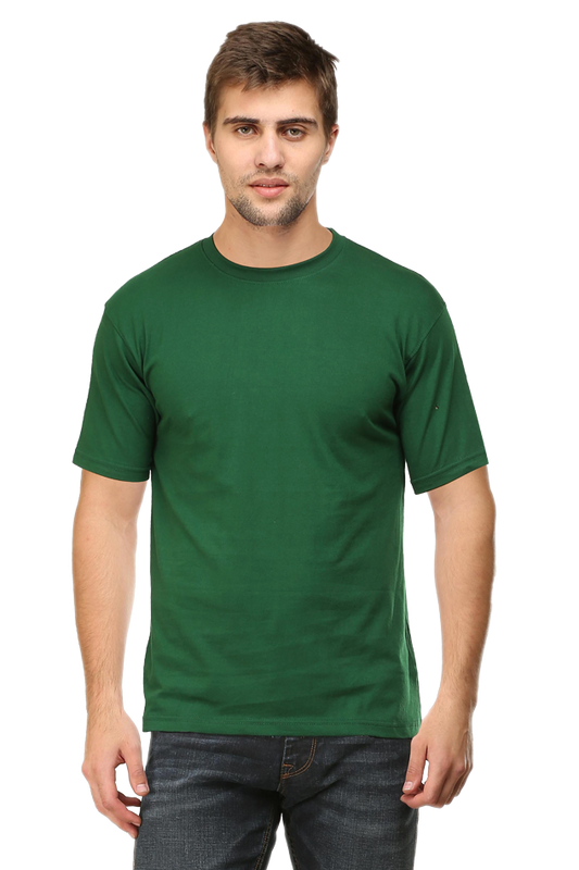 Men's Classic Plain T-Shirt - Bottle Green